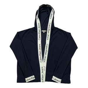 Vintage Calvin Klein Jeans Women’s Open Hooded Cardigan Sweater Sz XS